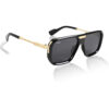 Irayz Square Polarized Premium Sunglasses - Gold Black