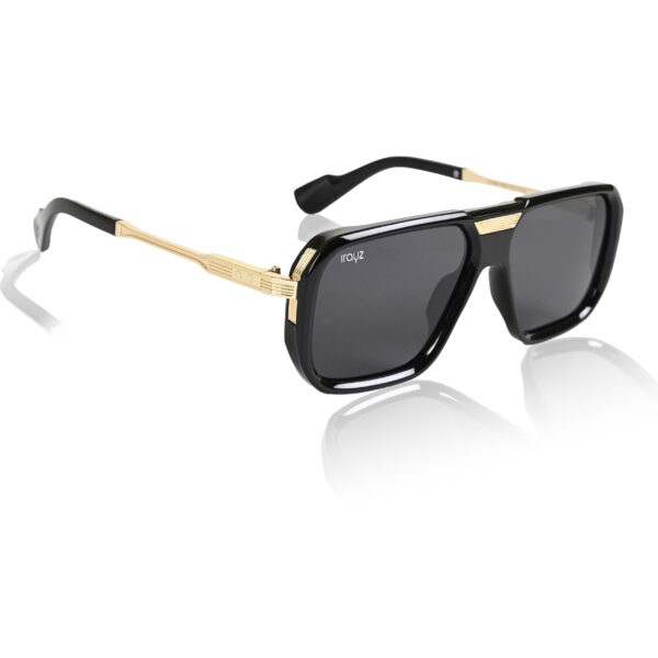 Irayz Square Polarized Premium Sunglasses - Gold Black