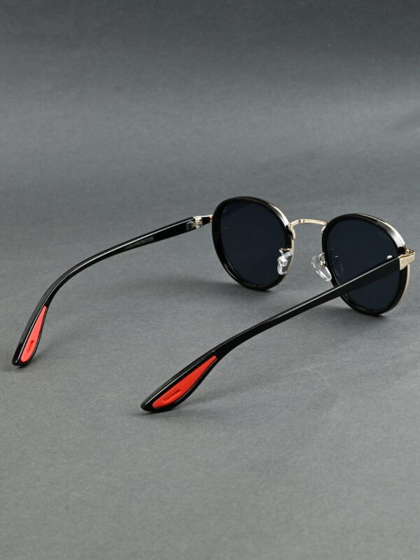 GLD-BLK(45) Irayz Classic Round Sunglasses - Gold Black