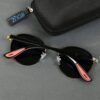 GLD-BLK(49) Irayz Classic Round Sunglasses - Gold Black