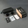 GLD-BLK(50) Irayz Classic Round Sunglasses - Gold Black