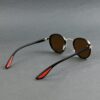 GLD-BRN(45) Irayz Classic Round Sunglasses - Gold Brown