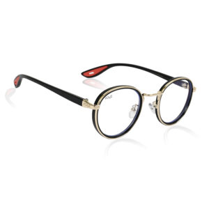 GLD-CLR Irayz Classic Round Sunglasses - Gold Clear