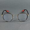 GLD-CLR(13) Irayz Classic Round Sunglasses - Gold Clear