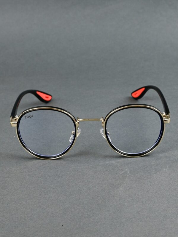 GLD-CLR(13) Irayz Classic Round Sunglasses - Gold Clear