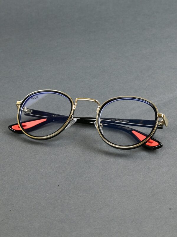 GLD-CLR(17) Irayz Classic Round Sunglasses - Gold Clear
