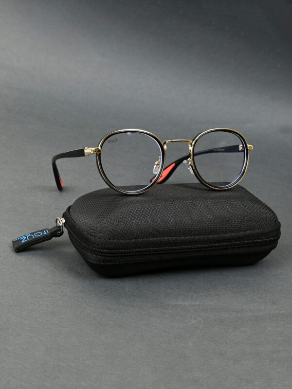GLD-CLR(18) Irayz Classic Round Sunglasses - Gold Clear