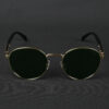 GOLD GREEN (2) IRAYZ Round Metal Sunglasses – Gold Green
