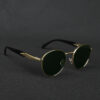 GOLD GREEN (3) IRAYZ Round Metal Sunglasses – Gold Green