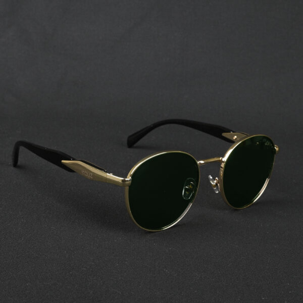 GOLD GREEN (3) IRAYZ Round Metal Sunglasses – Gold Green