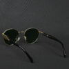 GOLD GREEN (4) IRAYZ Round Metal Sunglasses – Gold Green