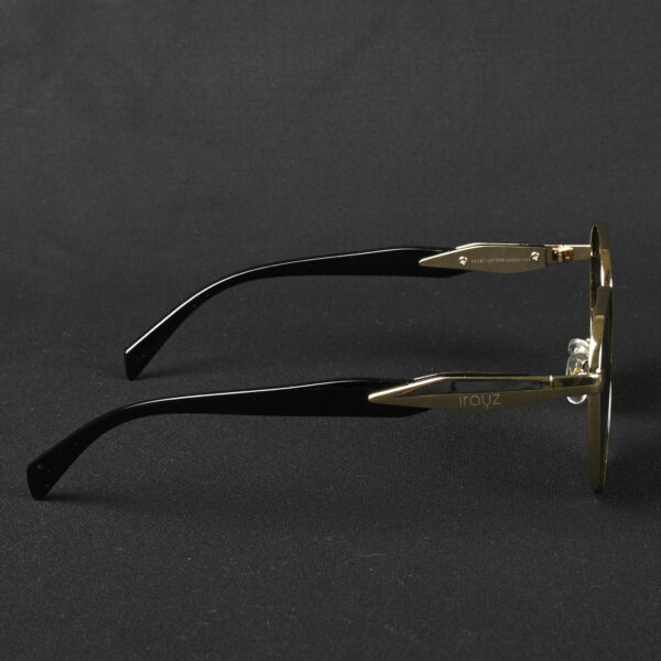 GOLD GREEN (5) IRAYZ Round Metal Sunglasses – Gold Green