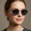 Irayz Classic Round Sunglasses - Grey Black