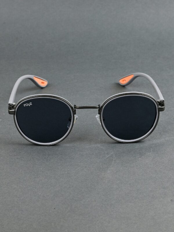 Irayz Classic Round Sunglasses - Grey Black