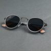 Irayz Classic Round Sunglasses - Grey Black