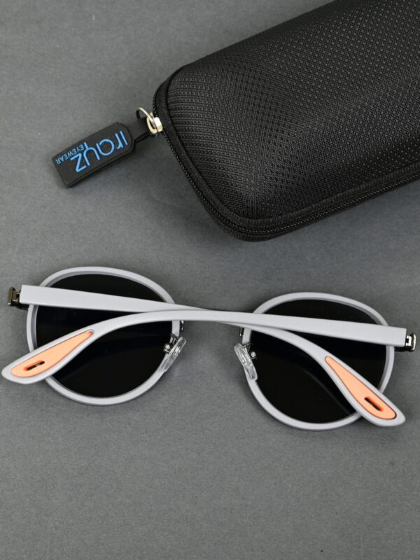 Irayz Classic Round Sunglasses - Grey Black