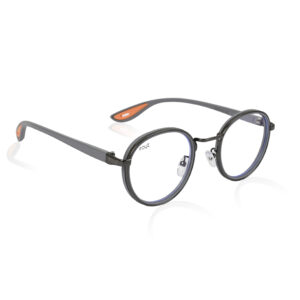 GRY-CLR Irayz Classic Round Sunglasses - Grey Clear