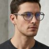 GRY-CLR(41) Irayz Classic Round Sunglasses - Grey Clear