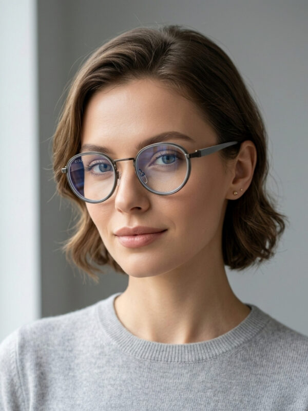 GRY-CLR(42) Irayz Classic Round Sunglasses - Grey Clear