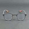 GRY-CLR(43) Irayz Classic Round Sunglasses - Grey Clear