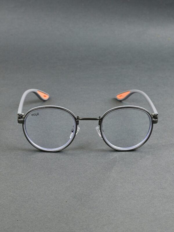 GRY-CLR(43) Irayz Classic Round Sunglasses - Grey Clear