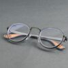 GRY-CLR(47) Irayz Classic Round Sunglasses - Grey Clear