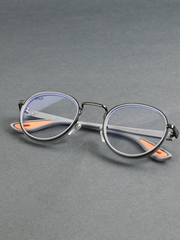 GRY-CLR(47) Irayz Classic Round Sunglasses - Grey Clear
