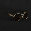 IRAYZ Round Metal Sunglasses – Gold Brown