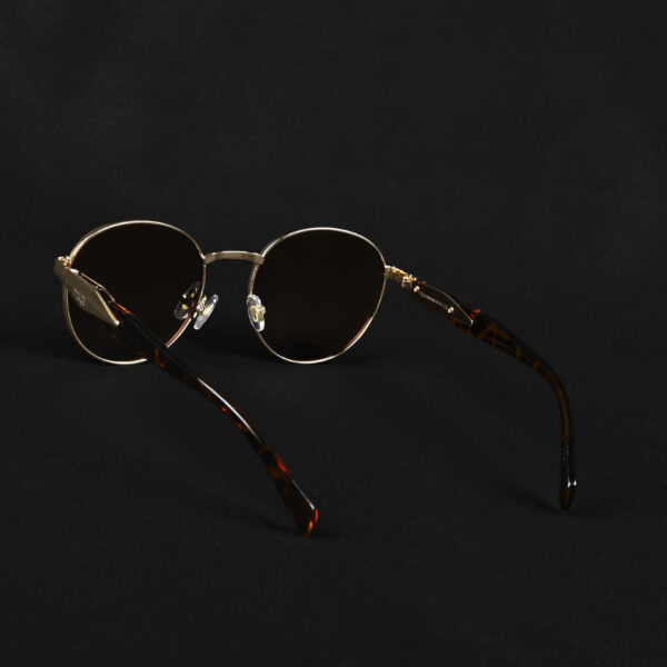 IRAYZ Round Metal Sunglasses – Gold Brown