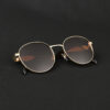 IRAYZ Round Metal Sunglasses – Gold Brown
