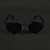 Gun Black (19) IRAYZ Round Metal Sunglasses – Steel Grey