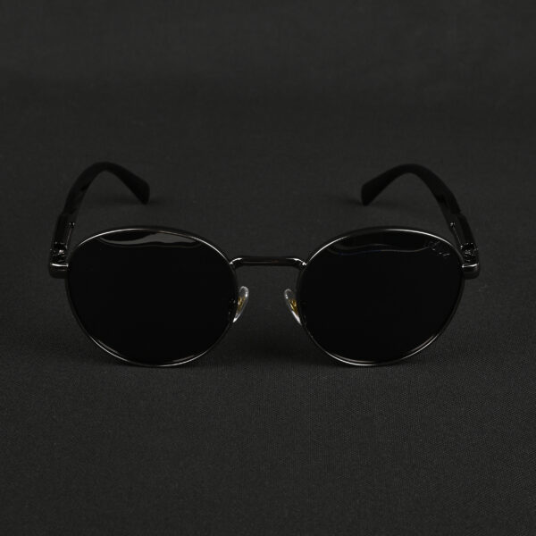 Gun Black (19) IRAYZ Round Metal Sunglasses – Steel Grey
