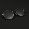 Gun Black (23) IRAYZ Round Metal Sunglasses – Steel Grey