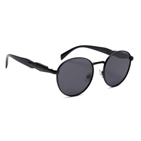 IRAYZ Round Metal Sunglasses – Classic Black