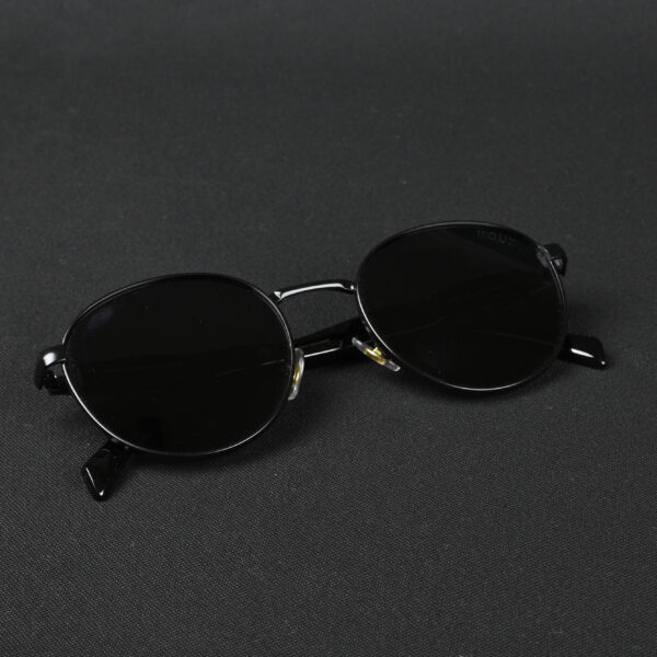 IRAYZ Round Metal Sunglasses – Classic Black