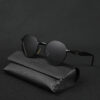 IRAYZ Round Metal Sunglasses – Classic Black