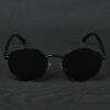 IRAYZ Round Metal Sunglasses – Classic Black