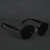 IRAYZ Round Metal Sunglasses – Classic Black