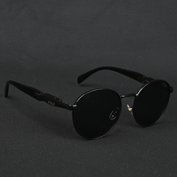 IRAYZ Round Metal Sunglasses – Classic Black