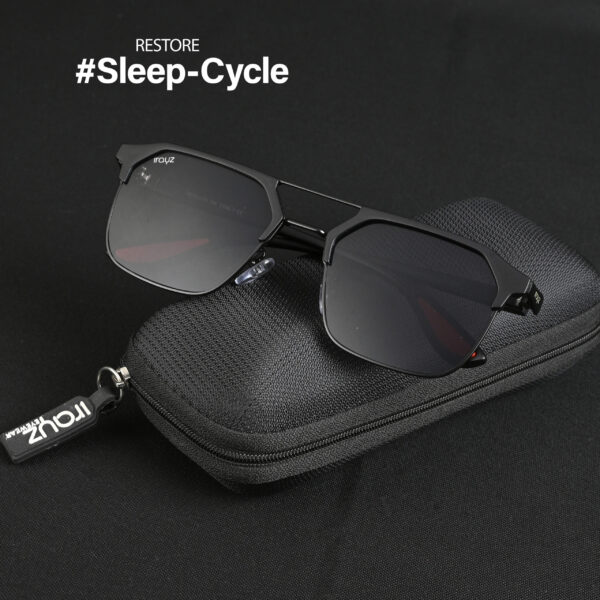 full black (17) Irayz Blue Light Blocking Computer Glasses for Men & Women - Black