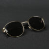 gold (11) IRAYZ Round Metal Sunglasses – Gold Black