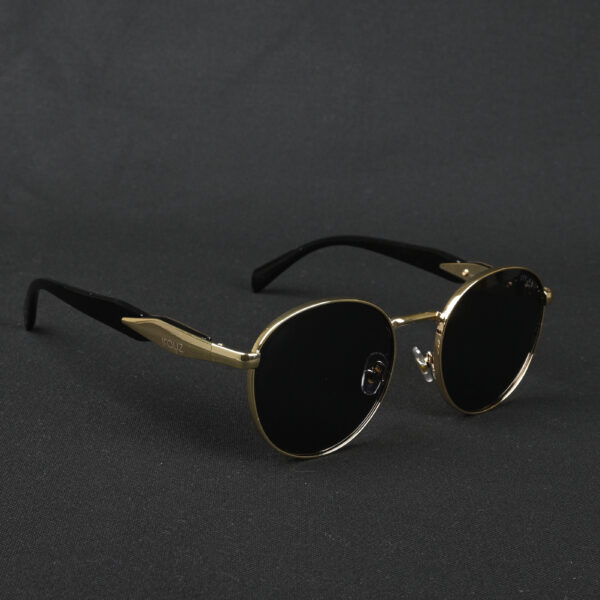 gold (5) IRAYZ Round Metal Sunglasses – Gold Black