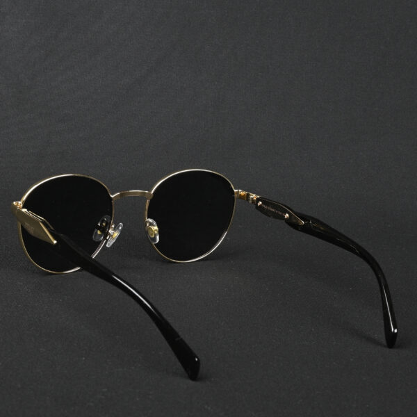 gold (7) IRAYZ Round Metal Sunglasses – Gold Black