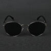 silver (19) IRAYZ Round Metal Sunglasses – Silver Black